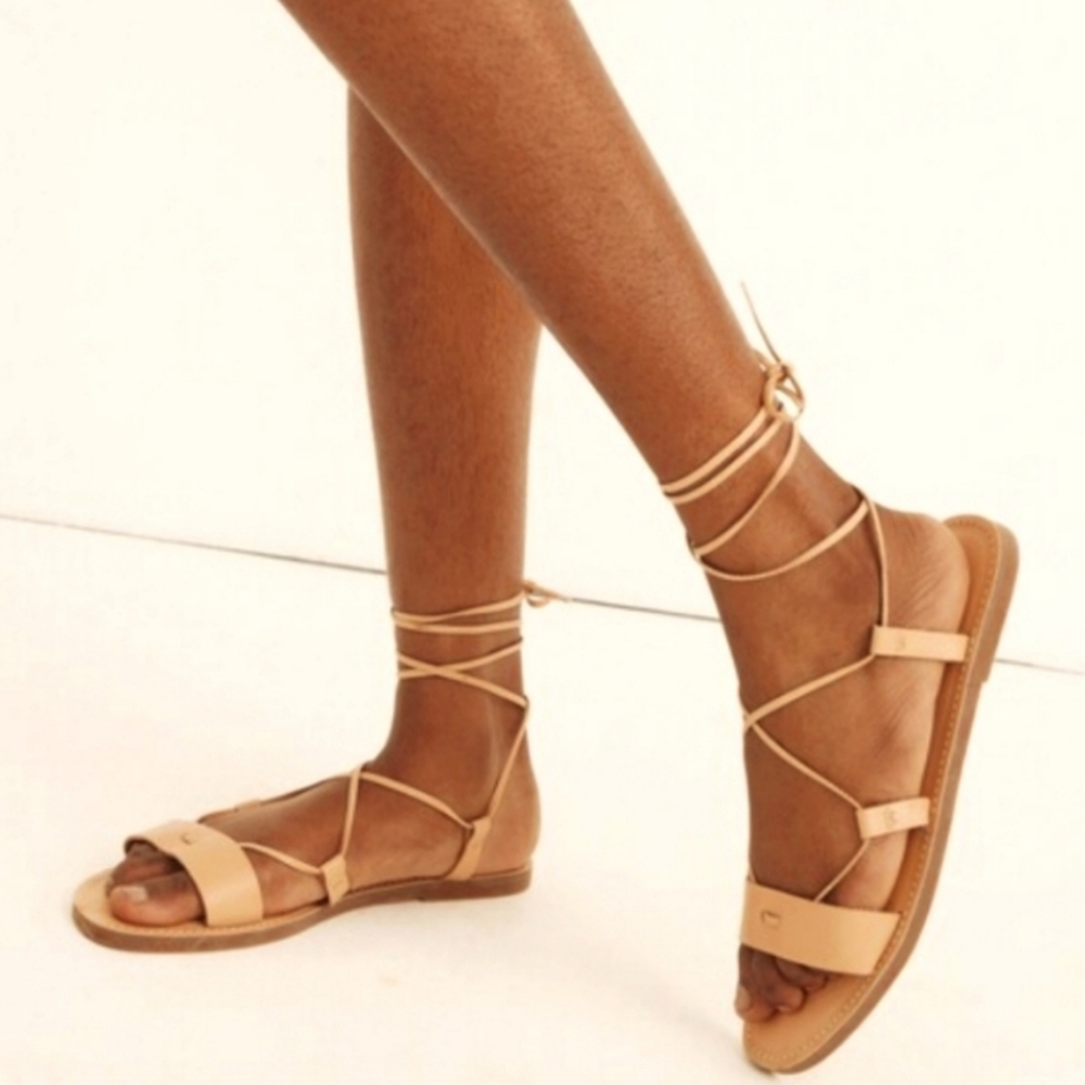 MADEWELL THE BOARD WALK LACE leather Sandals Size 9.5